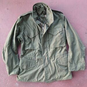 Vintage 60s US Army M-65 Field Jacket OG-107 Small Reg Hood Vietnam Era Talon